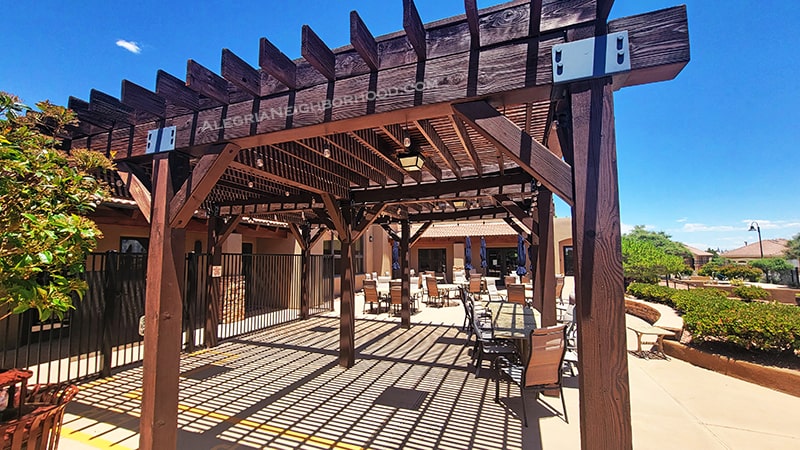 Pergola on patio